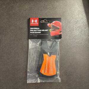 Under Armour Universal Pro Batting Helmet Face Guard Jaw C-Flap Black